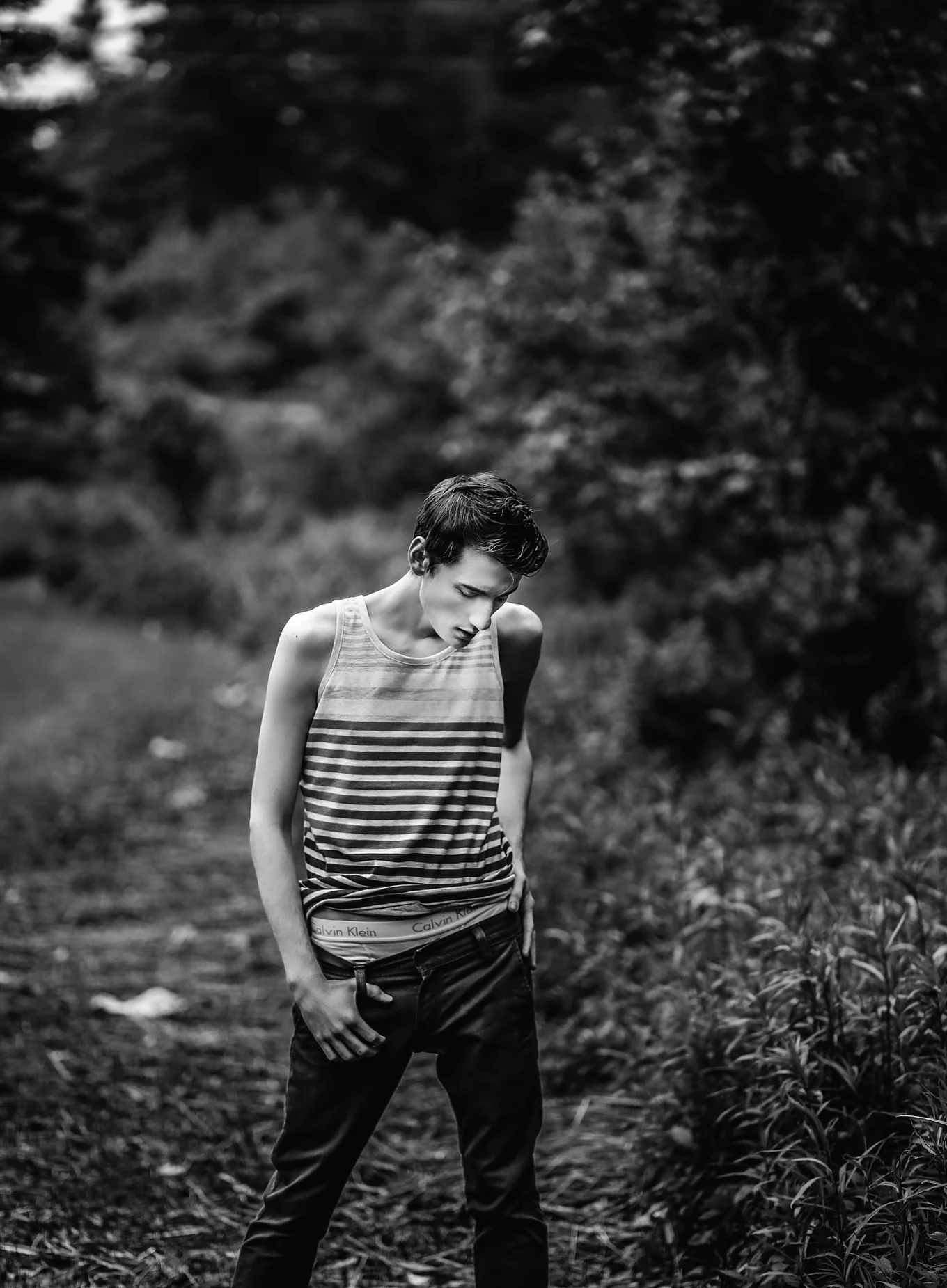 Joshua in a striped shirt